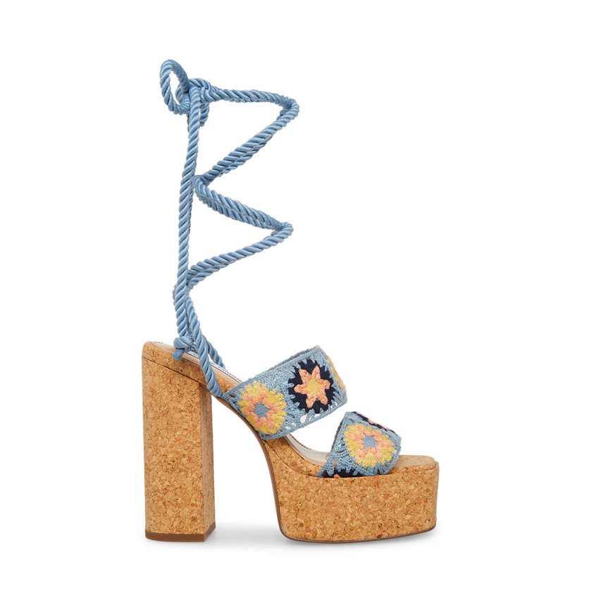 Sandalias Tacones Steve Madden Amabella Mujer Azules | ES WR921E